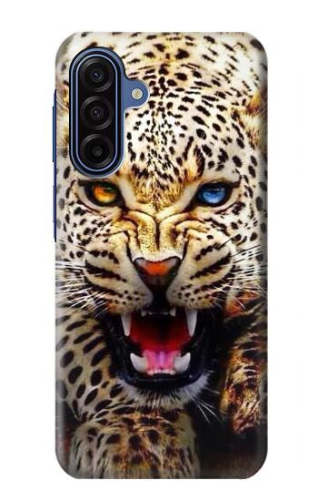 S1932 Blue Eyed Leopard Hülle Schutzhülle Taschen für Samsung Galaxy A17