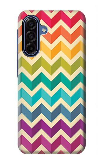 S2362 Rainbow Colorful Shavron Zig Zag Pattern Hülle Schutzhülle Taschen für Samsung Galaxy A17, A18