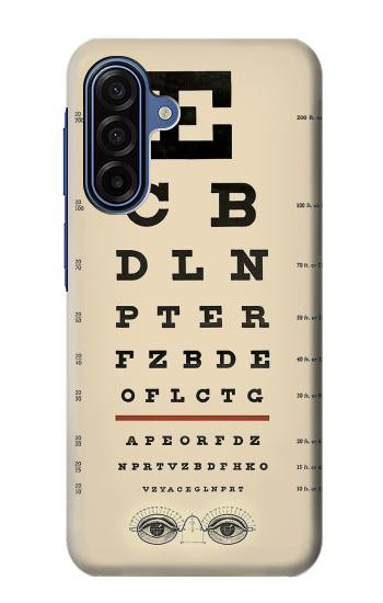 S2502 Eye Exam Chart Decorative Decoupage Poster Hülle Schutzhülle Taschen für Samsung Galaxy A17