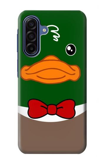 S2762 Green Head Mallard Duck Tuxedo Cartoon Hülle Schutzhülle Taschen für Samsung Galaxy A17, A18