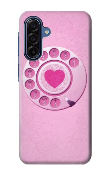 S2847 Pink Retro Rotary Phone Hülle Schutzhülle Taschen für Samsung Galaxy A17
