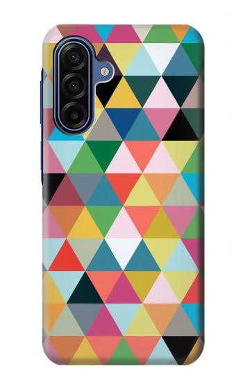 S3049 Triangles Vibrant Colors Hülle Schutzhülle Taschen für Samsung Galaxy A17