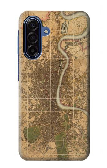 S3230 Vintage Map of London Hülle Schutzhülle Taschen für Samsung Galaxy A17, A18
