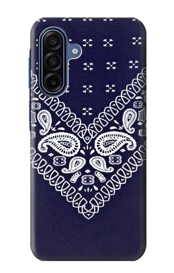 S3357 Navy Blue Bandana Pattern Hülle Schutzhülle Taschen für Samsung Galaxy A17