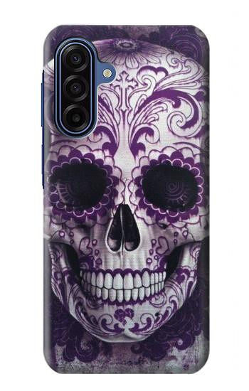 S3582 Purple Sugar Skull Hülle Schutzhülle Taschen für Samsung Galaxy A17