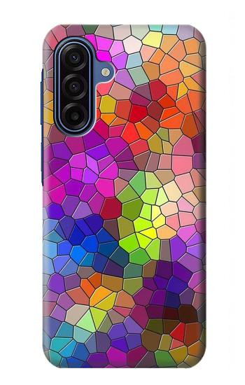 S3677 Colorful Brick Mosaics Hülle Schutzhülle Taschen für Samsung Galaxy A17