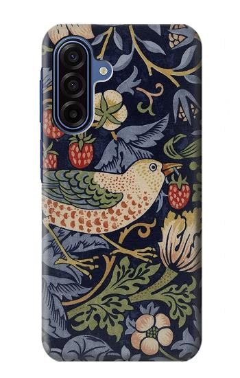 S3791 William Morris Strawberry Thief Fabric Hülle Schutzhülle Taschen für Samsung Galaxy A17