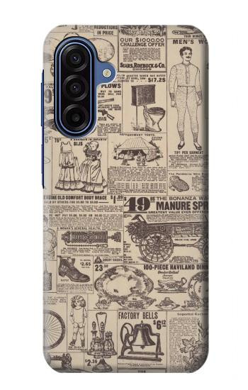 S3819 Retro Vintage Paper Hülle Schutzhülle Taschen für Samsung Galaxy A17