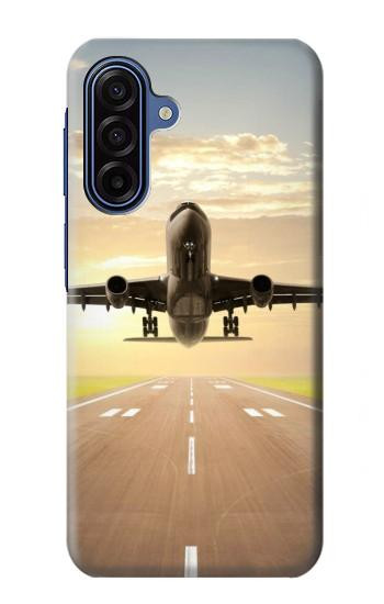 S3837 Airplane Take off Sunrise Hülle Schutzhülle Taschen für Samsung Galaxy A17