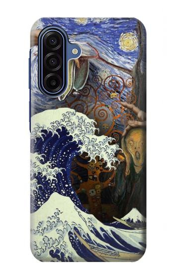 S3851 World of Art Van Gogh Hokusai Da Vinci Hülle Schutzhülle Taschen für Samsung Galaxy A17