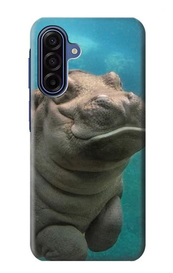 S3871 Cute Baby Hippo Hippopotamus Hülle Schutzhülle Taschen für Samsung Galaxy A17