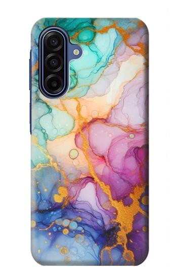 S4001 Multicolored Abstract Lilac Emerald Hülle Schutzhülle Taschen für Samsung Galaxy A17