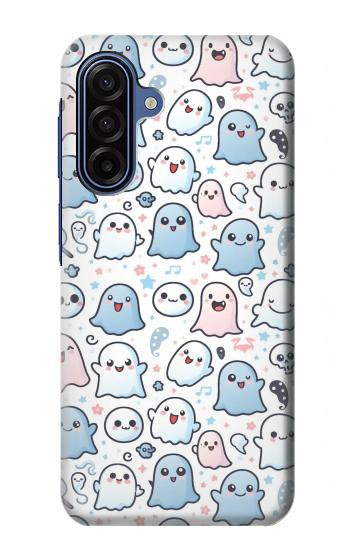 S4013 Seamless Cute Ghost Pattern Hülle Schutzhülle Taschen für Samsung Galaxy A17, A18