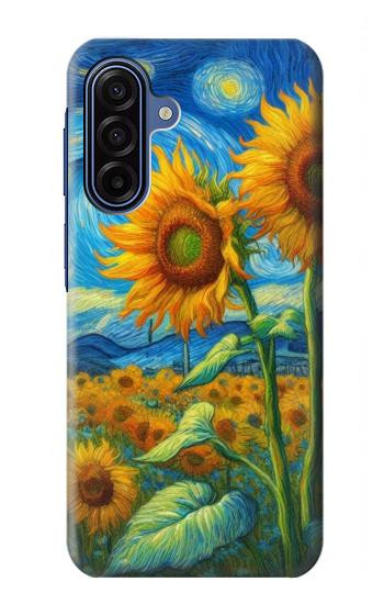 S4019 Sunflower Van Gogh Style Hülle Schutzhülle Taschen für Samsung Galaxy A17, A18