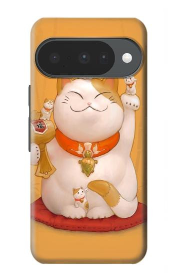 S1217 Maneki Neko Lucky Cat Hülle Schutzhülle Taschen für Google Pixel 10, 10 Pro