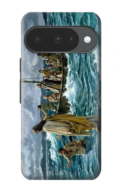 S1722 Jesus Walk on The Sea Hülle Schutzhülle Taschen für Google Pixel 10, 10 Pro