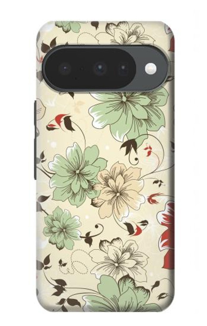 S2179 Flower Floral Vintage Art Pattern Hülle Schutzhülle Taschen für Google Pixel 10, 10 Pro