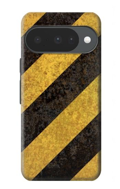 S2231 Yellow and Black Line Hazard Striped Hülle Schutzhülle Taschen für Google Pixel 10, 10 Pro