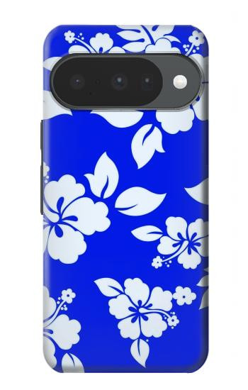 S2244 Hawaiian Hibiscus Blue Pattern Hülle Schutzhülle Taschen für Google Pixel 10, 10 Pro