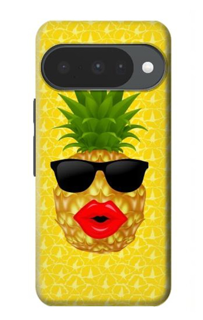 S2443 Funny Pineapple Sunglasses Kiss Hülle Schutzhülle Taschen für Google Pixel 10, 10 Pro