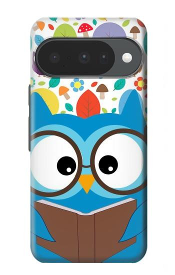 S2521 Cute Nerd Owl Cartoon Hülle Schutzhülle Taschen für Google Pixel 10, 10 Pro