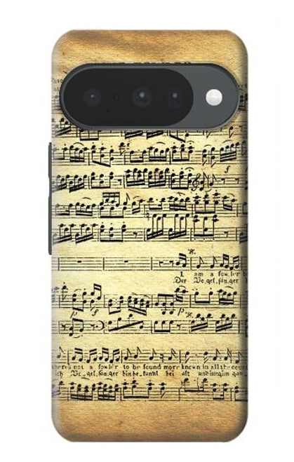 S2667 The Fowler Mozart Music Sheet Hülle Schutzhülle Taschen für Google Pixel 10, 10 Pro