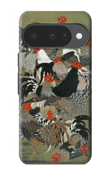 S2699 Ito Jakuchu Rooster Hülle Schutzhülle Taschen für Google Pixel 10, 10 Pro