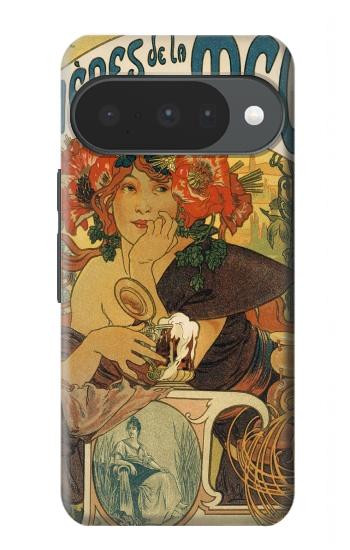 S2740 Alphonse Mucha Bieres De La Muse Hülle Schutzhülle Taschen für Google Pixel 10, 10 Pro