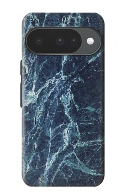 S2799 Light Blue Marble Stone Graphic Printed Hülle Schutzhülle Taschen für Google Pixel 10, 10 Pro
