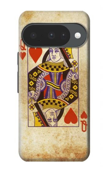 S2833 Poker Card Queen Hearts Hülle Schutzhülle Taschen für Google Pixel 10, 10 Pro