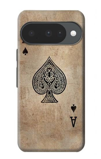 S2928 Vintage Spades Ace Card Hülle Schutzhülle Taschen für Google Pixel 10, 10 Pro