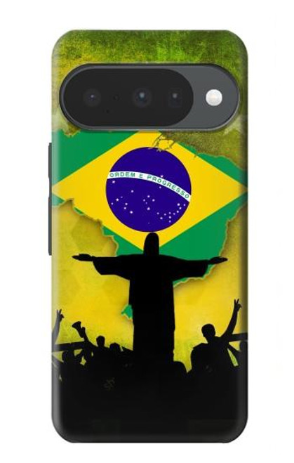 S2981 Brazil Football Soccer Hülle Schutzhülle Taschen für Google Pixel 10, 10 Pro