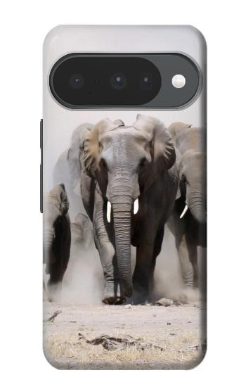S3142 African Elephant Hülle Schutzhülle Taschen für Google Pixel 10, 10 Pro