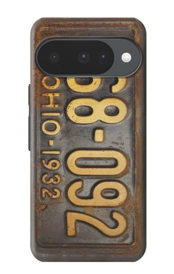 S3228 Vintage Car License Plate Hülle Schutzhülle Taschen für Google Pixel 10, 10 Pro