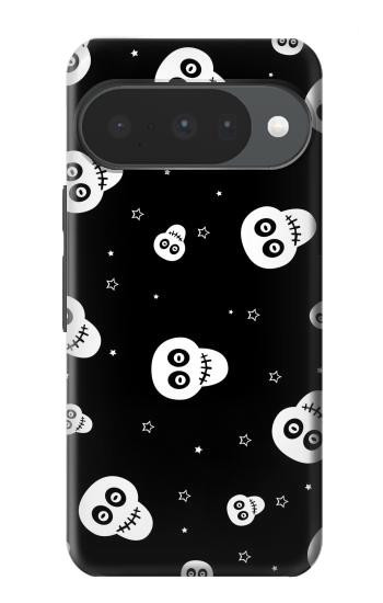 S3261 Smile Skull Halloween Pattern Hülle Schutzhülle Taschen für Google Pixel 10, 10 Pro