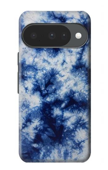 S3439 Fabric Indigo Tie Dye Hülle Schutzhülle Taschen für Google Pixel 10, 10 Pro