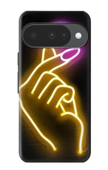 S3512 Cute Mini Heart Neon Graphic Hülle Schutzhülle Taschen für Google Pixel 10, 10 Pro