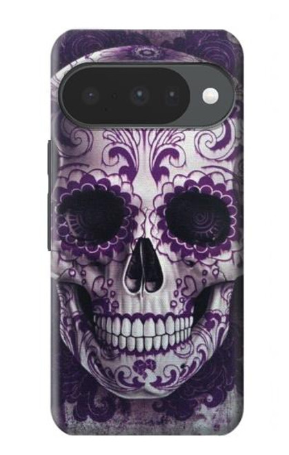 S3582 Purple Sugar Skull Hülle Schutzhülle Taschen für Google Pixel 10, 10 Pro