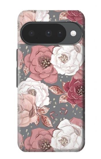 S3716 Rose Floral Pattern Hülle Schutzhülle Taschen für Google Pixel 10, 10 Pro