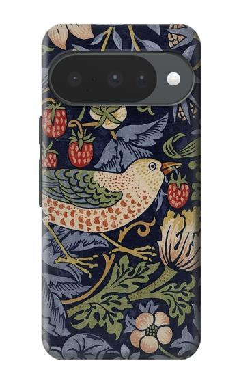 S3791 William Morris Strawberry Thief Fabric Hülle Schutzhülle Taschen für Google Pixel 10, 10 Pro
