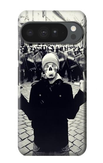 S1108 Skull Mask Man Protester Hülle Schutzhülle Taschen für Google Pixel 10 Pro XL