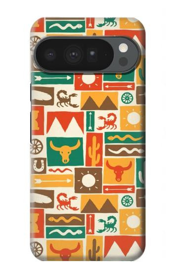 S1873 Western Pattern Hülle Schutzhülle Taschen für Google Pixel 10 Pro XL