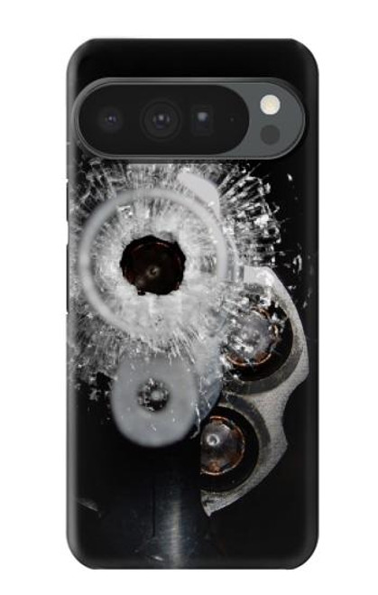S2387 Gun Bullet Hole Glass Hülle Schutzhülle Taschen für Google Pixel 10 Pro XL