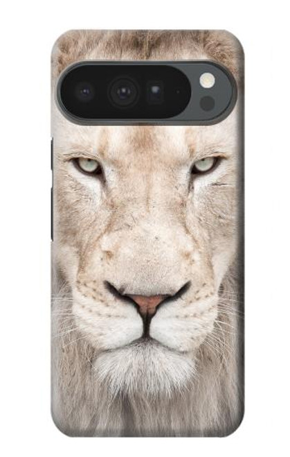 S2399 White Lion Face Hülle Schutzhülle Taschen für Google Pixel 10 Pro XL