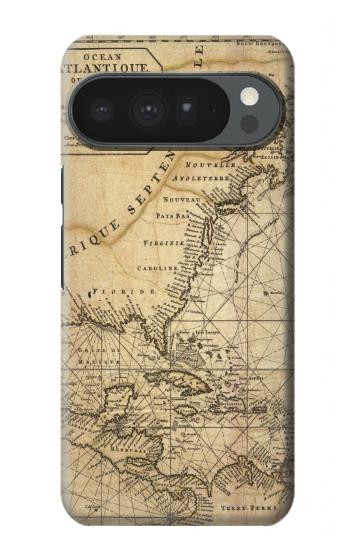 S2506 Exploration North America Map Hülle Schutzhülle Taschen für Google Pixel 10 Pro XL