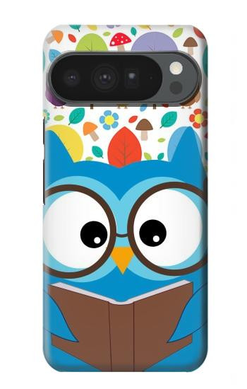 S2521 Cute Nerd Owl Cartoon Hülle Schutzhülle Taschen für Google Pixel 10 Pro XL