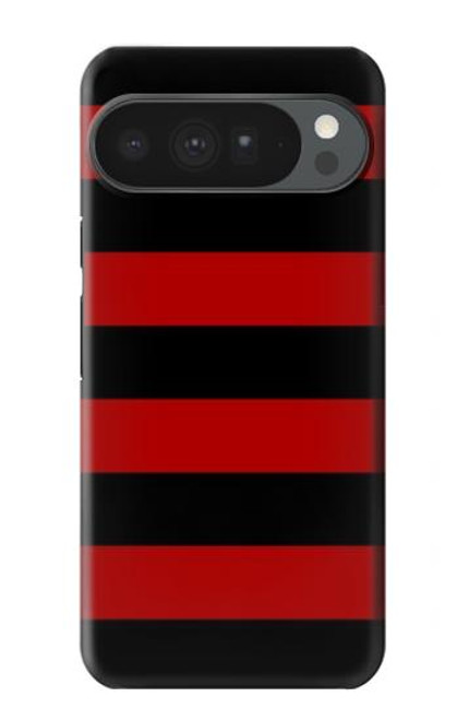 S2638 Black and Red Striped Hülle Schutzhülle Taschen für Google Pixel 10 Pro XL