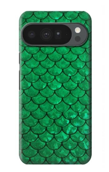 S2704 Green Fish Scale Pattern Graphic Hülle Schutzhülle Taschen für Google Pixel 10 Pro XL