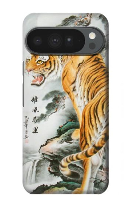S2750 Oriental Chinese Tiger Painting Hülle Schutzhülle Taschen für Google Pixel 10 Pro XL