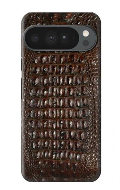 S2850 Brown Skin Alligator Graphic Printed Hülle Schutzhülle Taschen für Google Pixel 10 Pro XL